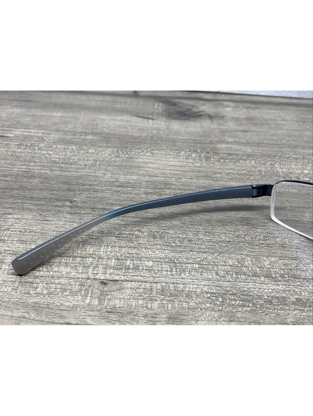 Nike Eyeglasses Frame 8090-412 Mens Navy Blue Metal Half Rim 53[]17-140 Frames